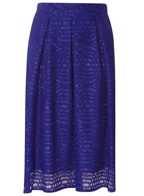 Purple Lace Full Skirt
